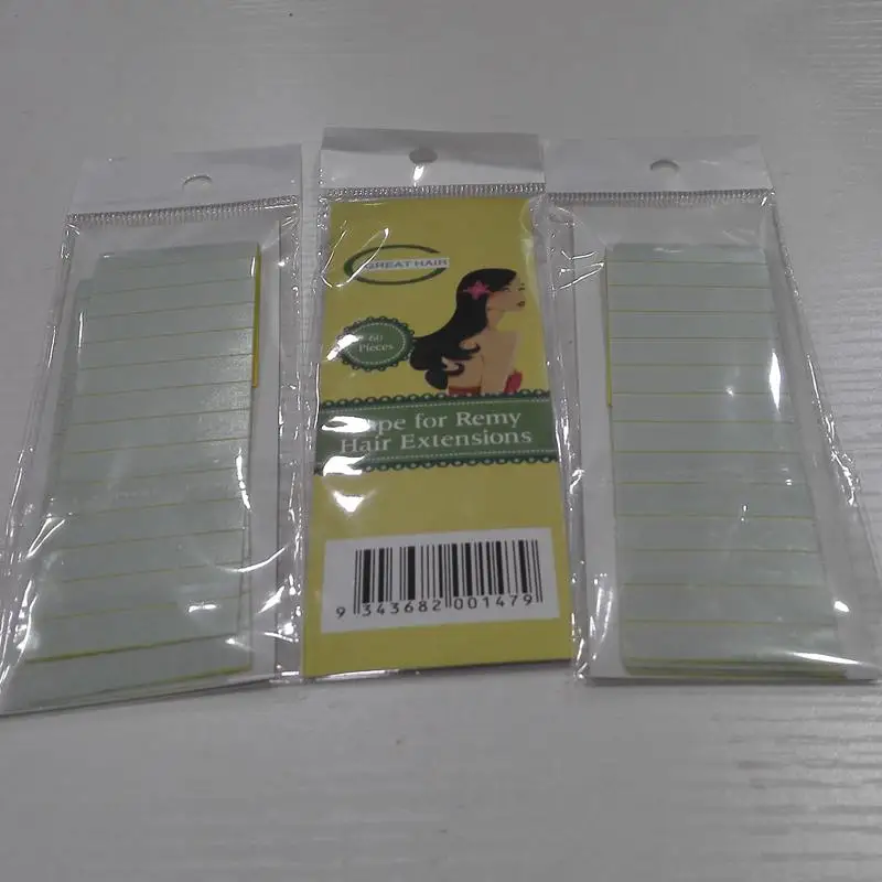 120pcs 4cm X0.8cm 스킨 웨프트 헤어 익스텐션을 위한 강력한 더블 테이프 스티커 레미 헤어용 더블 테이프 헤어 익스텐션