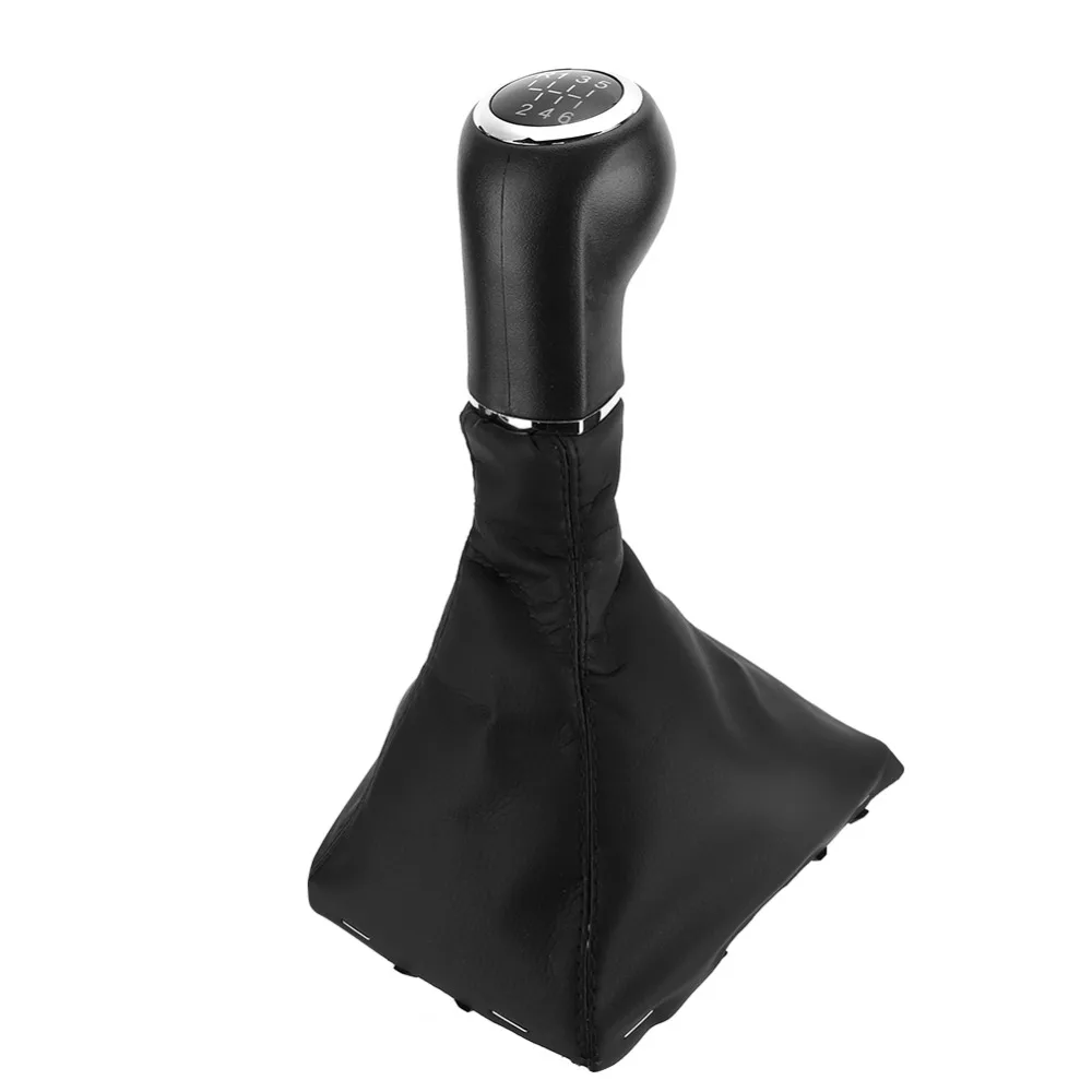 6 Speed Car Gear Shift Knob Boot Gaiter ABS plastic leather Fit for Vauxhall Opel Astra Corsa D Zafira B 05-10