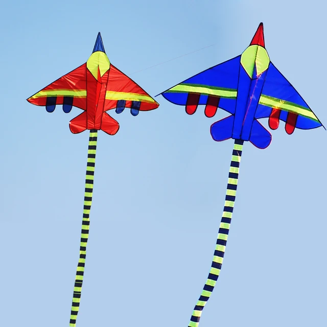 Free shipping high quality plane kite wholesale nylon ripstop fighter