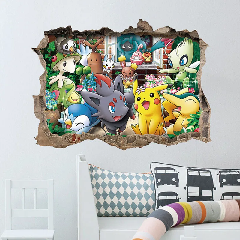 子供の部屋の3dポケモンウォールステッカーリムーバブルベビーベッド偽ウィンドウかわいいアニメ壁デカール ウォール ステッカー Aliexpress 子供の部屋の3dポケモンウォールステッカーリムーバブルベビーベッド偽ウィンドウかわいいアニメ壁デカール ウォール ステッカー Aliexpress