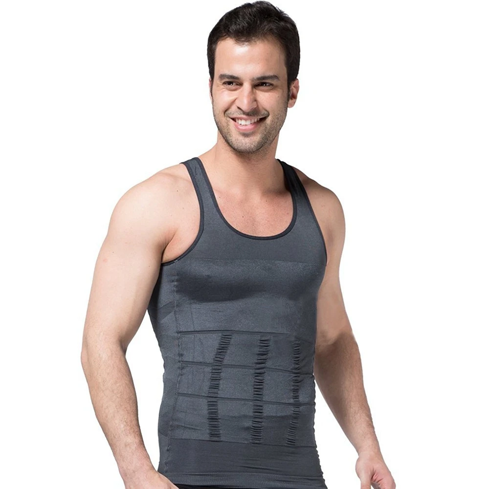 Hot Sale ZEROBODYS Body Shaper For Men Slimming Shirt Vest font b Weight b font font