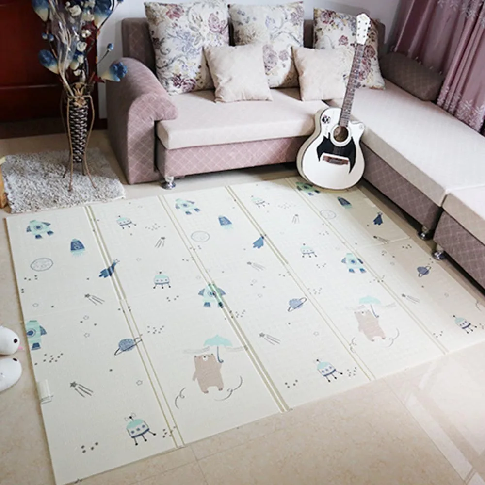 cheap Kids Play Mat Folding Puzzle Playmat Game Pad for Infants 150*200*1CM Foam Crawling Mat Pack and Play Mattress