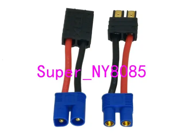 2 ชิ้น/เซ็ต EC3 TRX Traxxas ชาย & หญิง 14AWG 5 ซม.สำหรับ RC แหล่งจ่ายไฟ