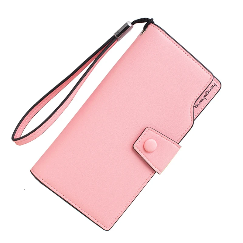 

2019 Latest Luxury Female Wallet Women Long Leather Purse Ladies Clutch Wallet High Quality Phone Key Card Holder Bag With Strap
