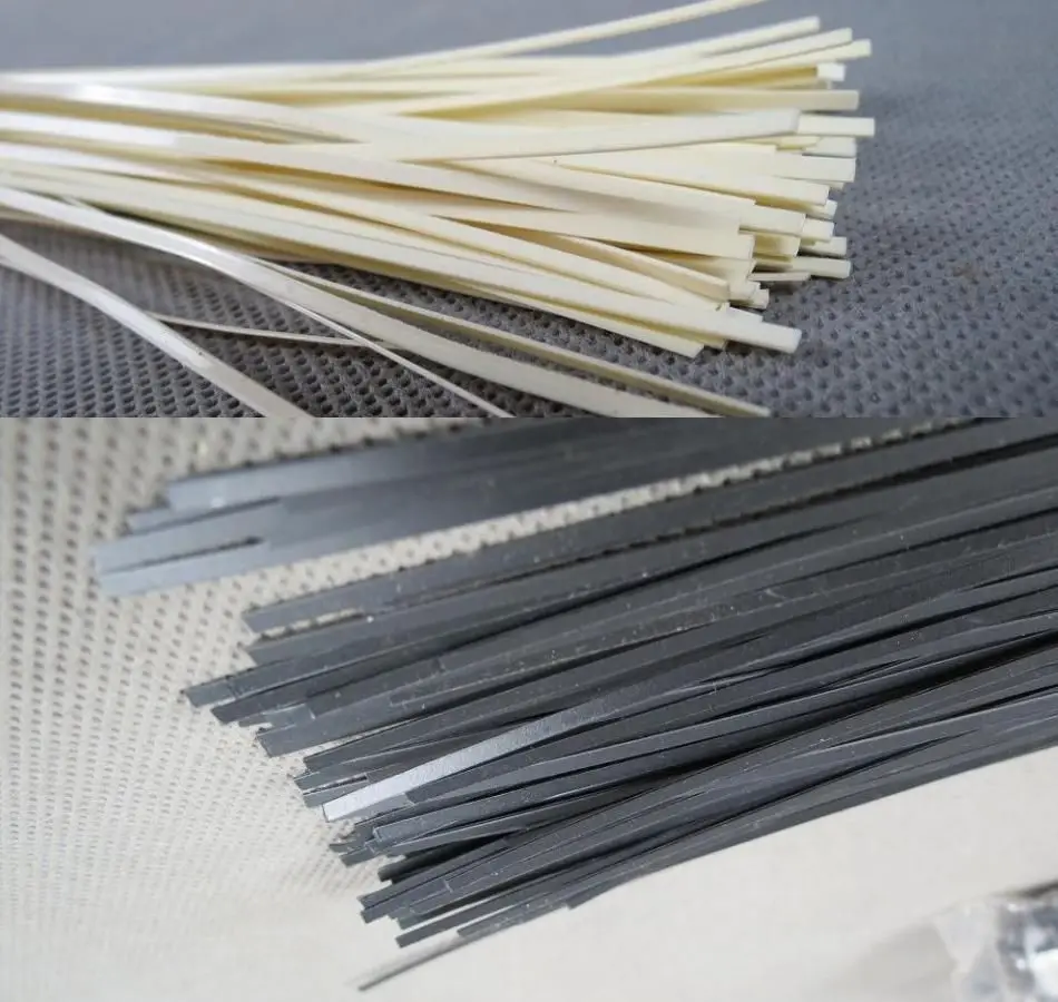 

150Strips Best dissimilar colour guitar binding ( white 75Ivory ABS+75black)