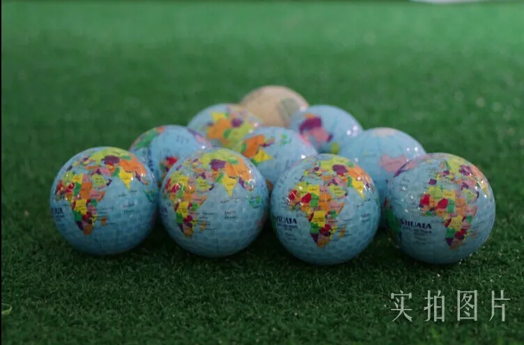 Глобусы Географические карты Цвет Мячи для гольфа практика Мячи для гольфа Гольф моделирования мяч