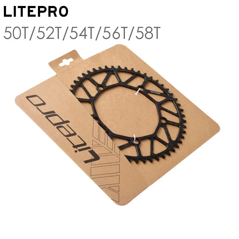Litepro 8 9 10 скоростной полый CNC сплав однодисковый цепной круг 130bcd дорожный