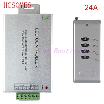 

4 key RF remote RGB wireless ledcontroller DC12~24V Led controller 12A/24A