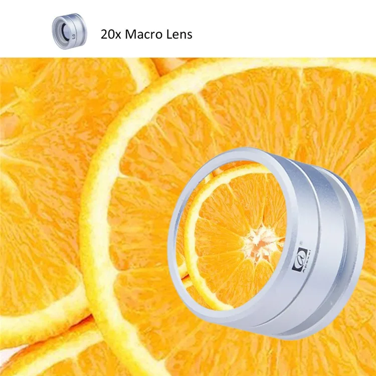 Универсальная линза 20X зум макро объектив сотового телефона объектив камеры для iPhone 5 5S 6 для samsung Galaxy S сотовый телефон микроскоп объектив