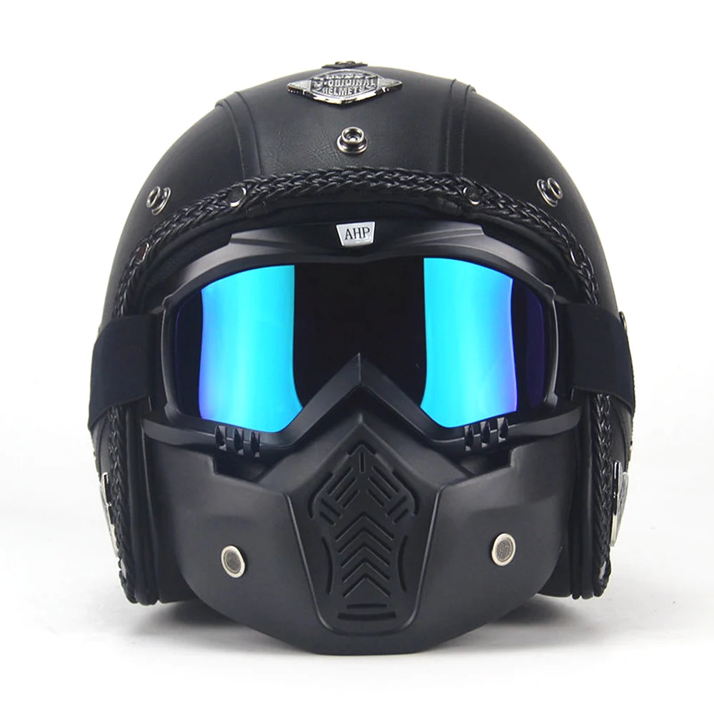 

Motorcycle Half Helmet Inner Visor Jet Retro Capacete Casque Moto Helmet DOT Mate Star Motociclistas Helmets