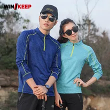 Для мужчин с длинным рукавом Пеший Туризм футболка быстросохнущая свитер Топы Фитнес обучение Охота Футболка женские спортивные футболки плюс Размеры 6XL