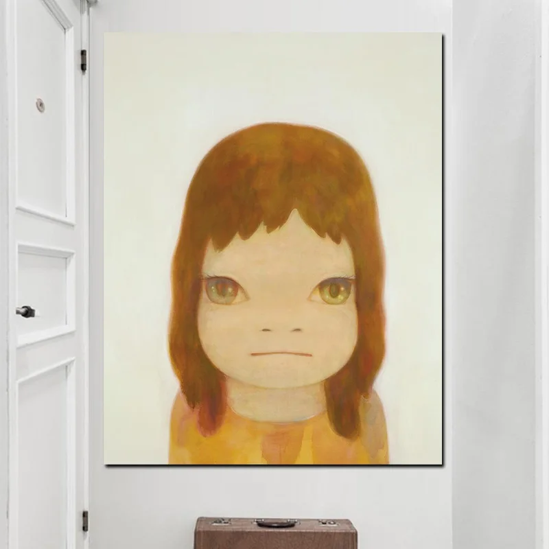 HD Print Canvas Art Pictures Yoshitomo Nara Cartoon Sleepwalking Doll Drawing Japanese Painting Poster For Baby Kids Room Decor
