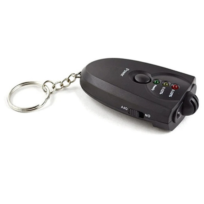 

Breathing alcohol detector portable alcohol tester keychain with LED function alcohol tester Alcohol Testers alkomat alkoholtest