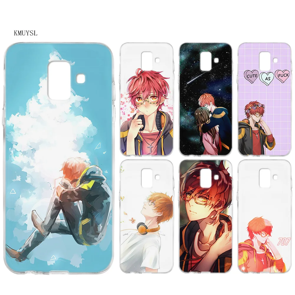 

KMUYSL 707 Mystic Messenger Anime TPU Silicon Clear Soft Case Cover Shell for Samsung Galaxy A6 A8 Plus J6 J4 J8 2018