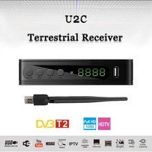 U2C DVB 115 T2 HDMI 1080P 4K tv Stick Поддержка Английский Испанский Русский ТВ приемник с пультом дистанционного управления