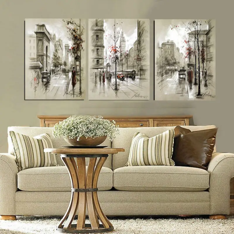 Modern-Style-Abstract-Oil-Painting-Canvas-Retro-City-Street-Landscape-Oil-Pictures-Decorative-Painting-Wall-Art