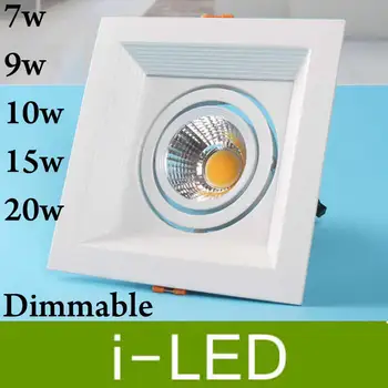 

Double - headed downlight 2*7w 2*10w led lights embedded rectangle living room dimmable ceiling grille ceiling aisle lighting CE
