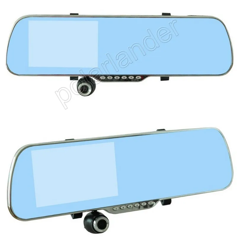 Автомобильное зеркало заднего вида Автомобильный видеорегистратор 5,0 дюймов двойной объектив для Android gps видеорегистратор передний 140 задний 120 градусов угол обзора