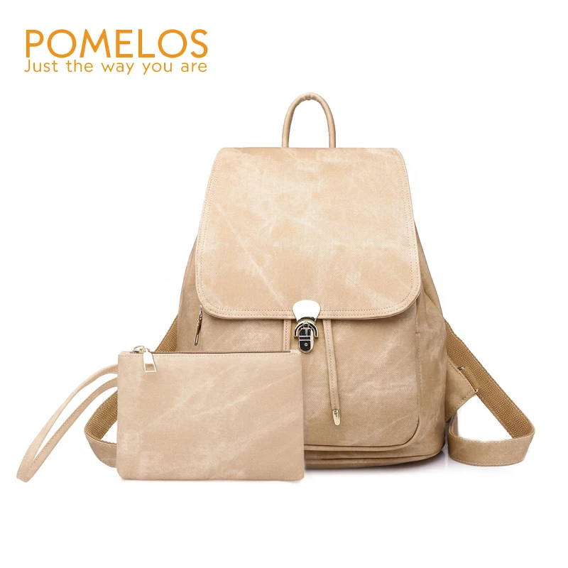 

POMELOS Fashion Backpack Women 2019 Spring New Arrival Ladies Backpack School Bags For Teenage Girls PU Leather Women backpack