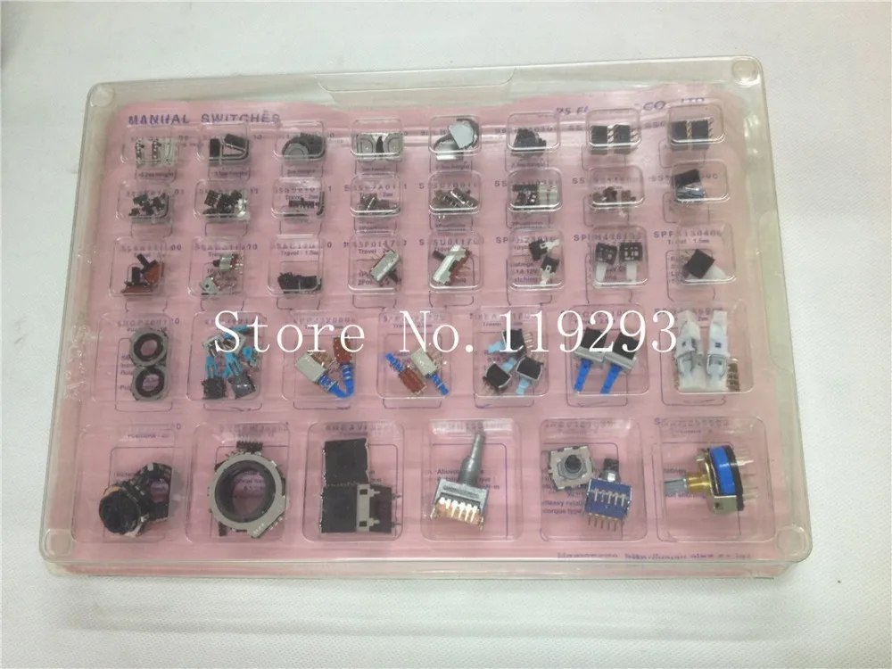 

[ BELLA]Imported Japan ALPS sample box encoder band self-locking switch Toggle Switches--1set