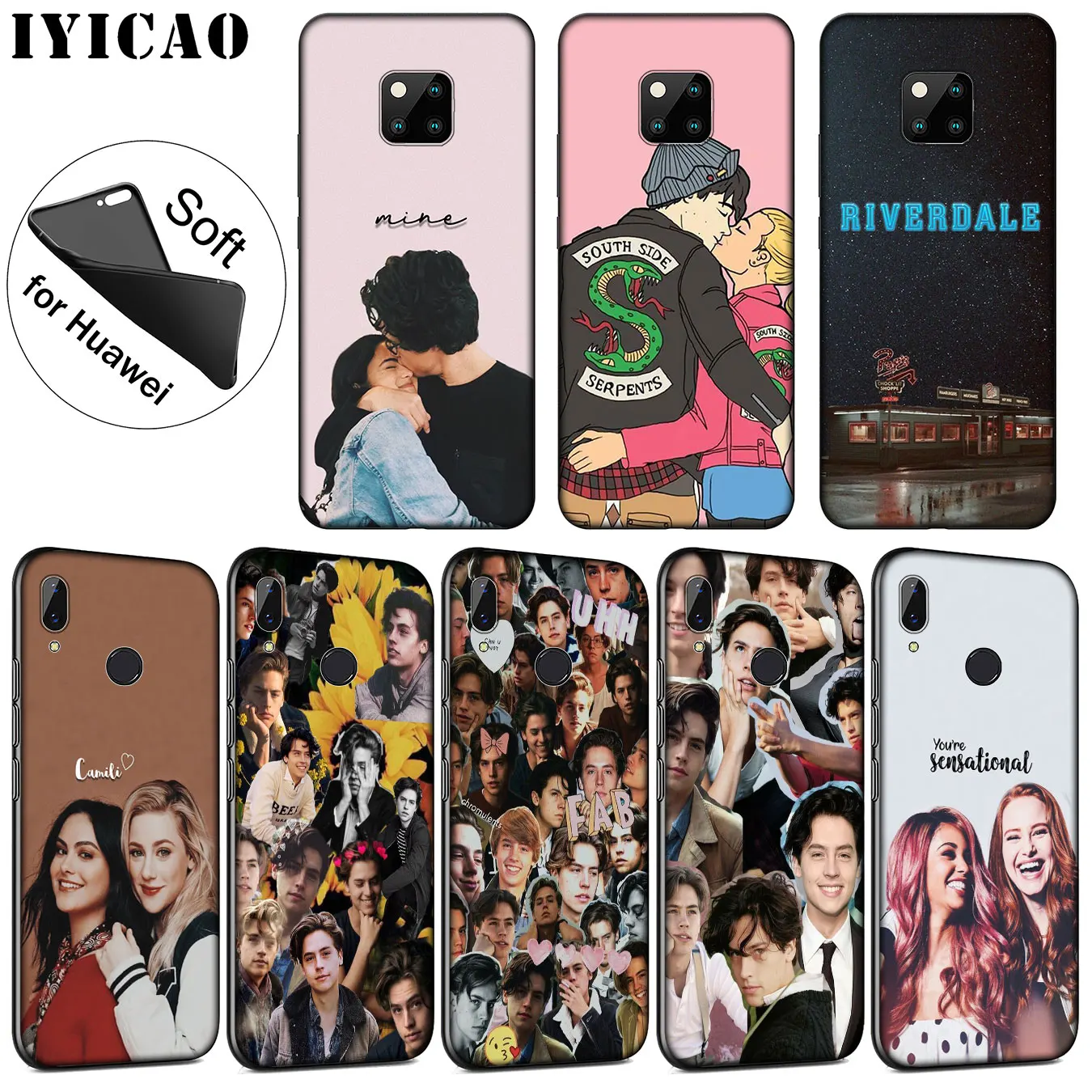 IYICAO riverdale choni Soft Silicone Phone Case for Huawei Mate 30 20 10 Pro Nova 5I 5T 5 4 4E 3i 3 2i Lite Smart |