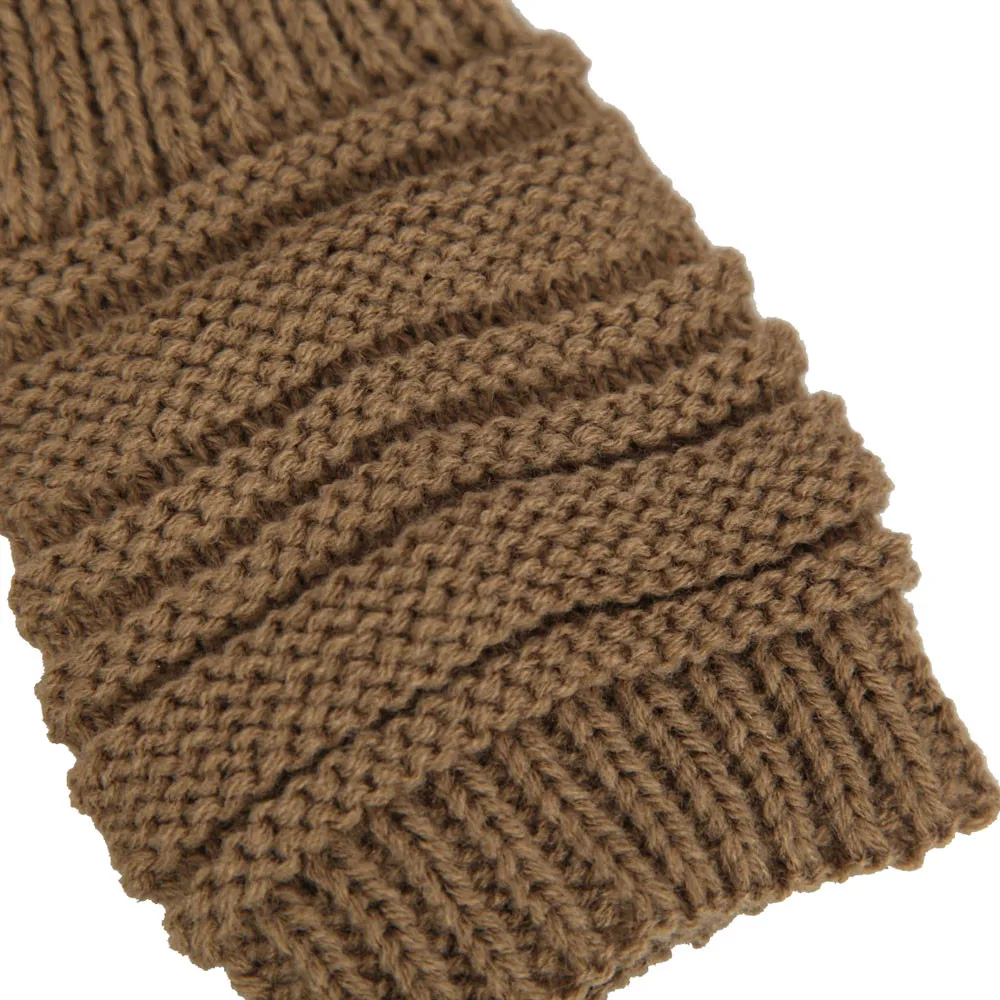 Женские зимние теплые вязаные длинные перчатки, варежки без пальцев, удобные перчатки L50/1226