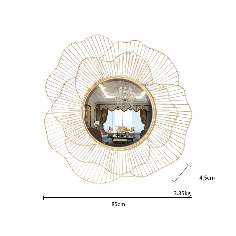 Современный кованого железа настенные, декоративные, для зеркала украшение ремесло стене висит украшение дома гостиной 3D стерео кирпичная стена Стикеры фрески
