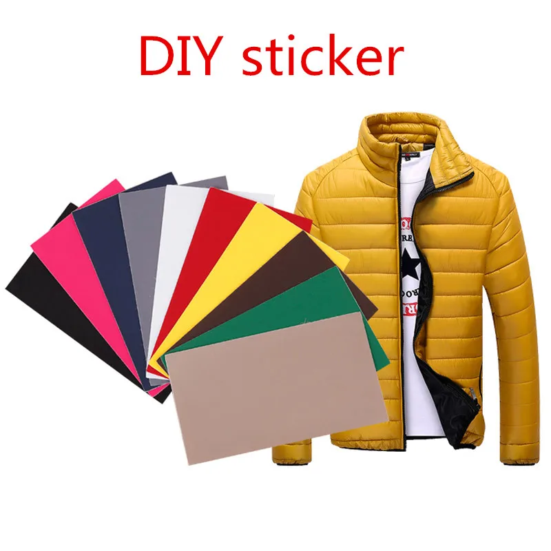 

Self adhesive water-proof Colorful Nylon sticker cloth patch DIY Mending Down Outdoor Jacket Tent Repair Decorat accessories