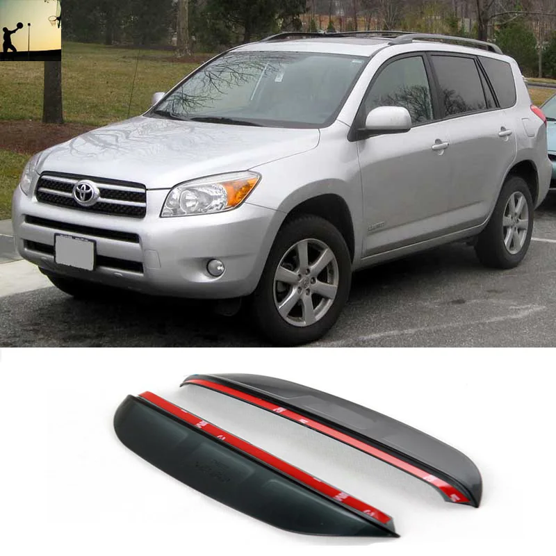 

Car-Styling FOR TOYOTA RAV4 XA30 From 2005 to 2012 rearview mirror rain eyebrow Rainproof Flexible Blade Protector Car Styling
