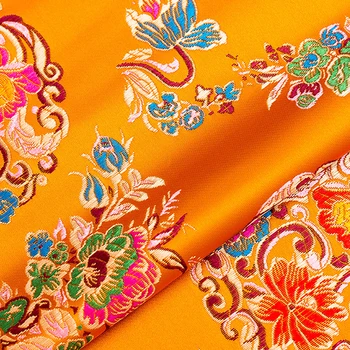 

Man-made Silk flower embroidery handmade bag,DIY covering and clothes fabric cloth width 0.75m*length 1m A55