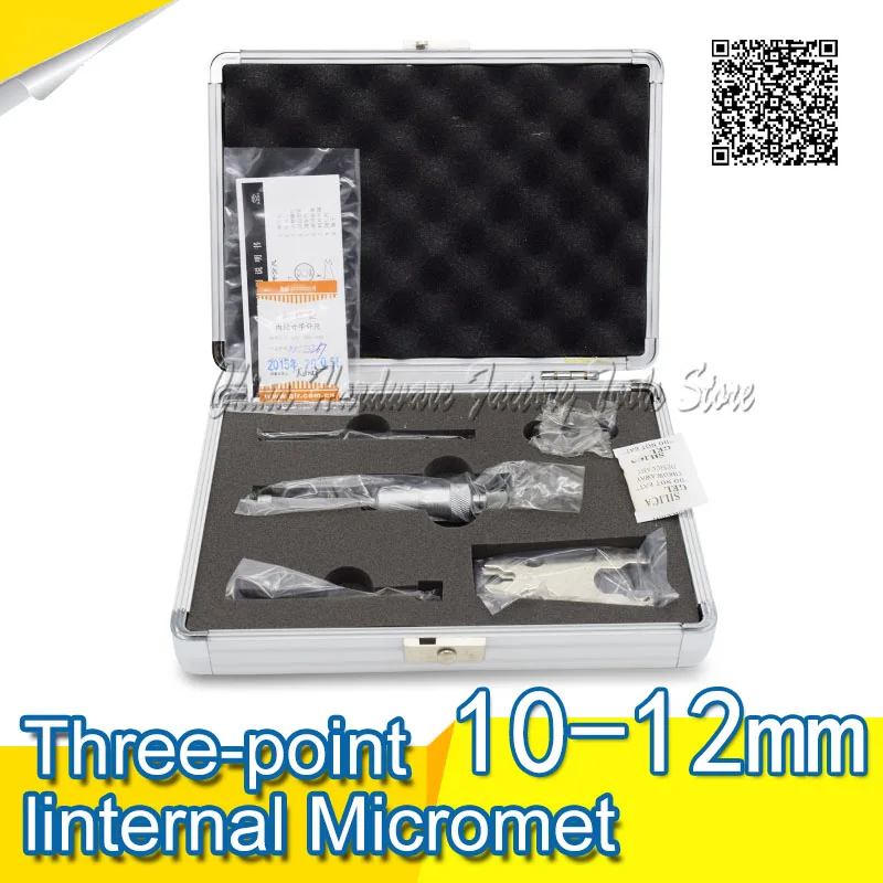 

Three-point Internal Micrometers 0.425-0.5inch 8-10mm*0.001 315-03-110