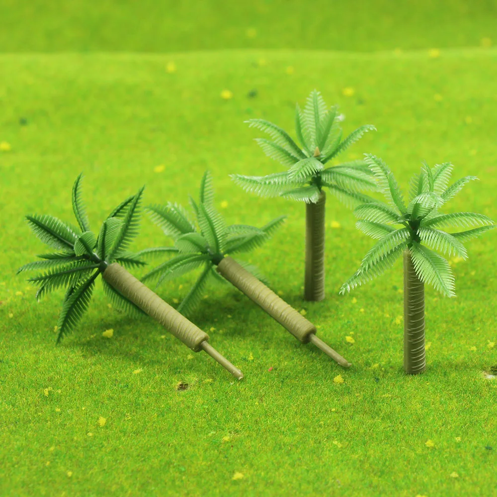 Buy 40pcs Layout Model Train Palm Trees Scale N 6.2cm