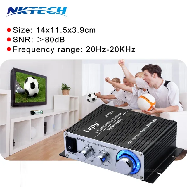 Special Price Amplifiers Lepy LP-2024A+ 20W Hi-Fi AMP Class-T Digital Stereo Amplifier Audio Dac + NKTECH 3A Power Adapter Car Amp Special Price Amplifiers Lepy LP-2024A+ 20W Hi-Fi AMP Class-T Digital Stereo Amplifier Audio Dac + NKTECH 3A Power Adapter Car Amp