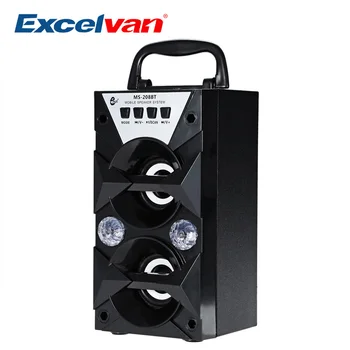 

Excelvan MS-208BT Portable FM Radio Wireless Bluetooth Speaker with 3.5mm Audio Interface Support TF Card Volume Control