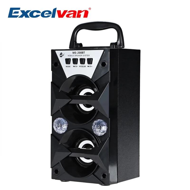 Excelvan MS 208BT портативный fm радио беспроводной Bluetooth динамик с 3 5 мм аудио интерфейс