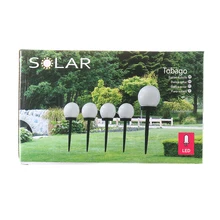 Водонепроницаемый светодиодный лампа, подзаряжающаяся на солнце Открытый Кемпинг Сад практичная Ночная лампа для газона путь наземные лампы