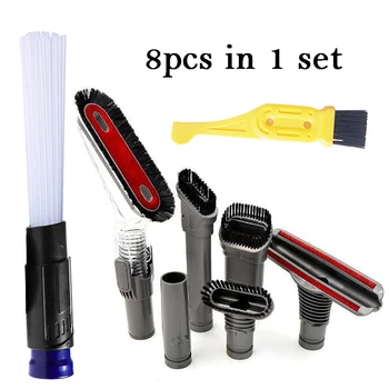 

Vacuum Replacement Attachments Tools Kit for Dyson V6 V7 V8 DC08 DC24 DC25 DC33 + Dust Brush Cleaner With Small Suction Tubes