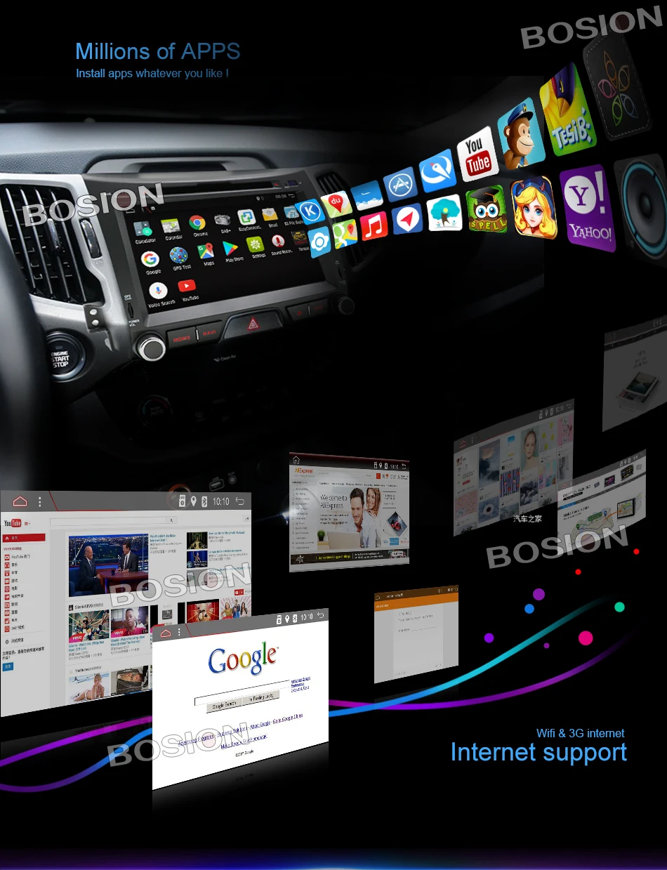 Perfect 2 din car radio gps android 7.1 car dvd for kia sportage R 2014 2011 2013 2015 car multimedia player with wifi bluetooth 4