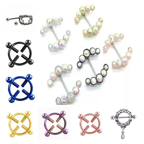 

Hot 1Pc Sexy Nipple Ring Female Fashion Body Nipple Bar Barbell Piercing Jewelry Party Beauty Decor Gift For Women