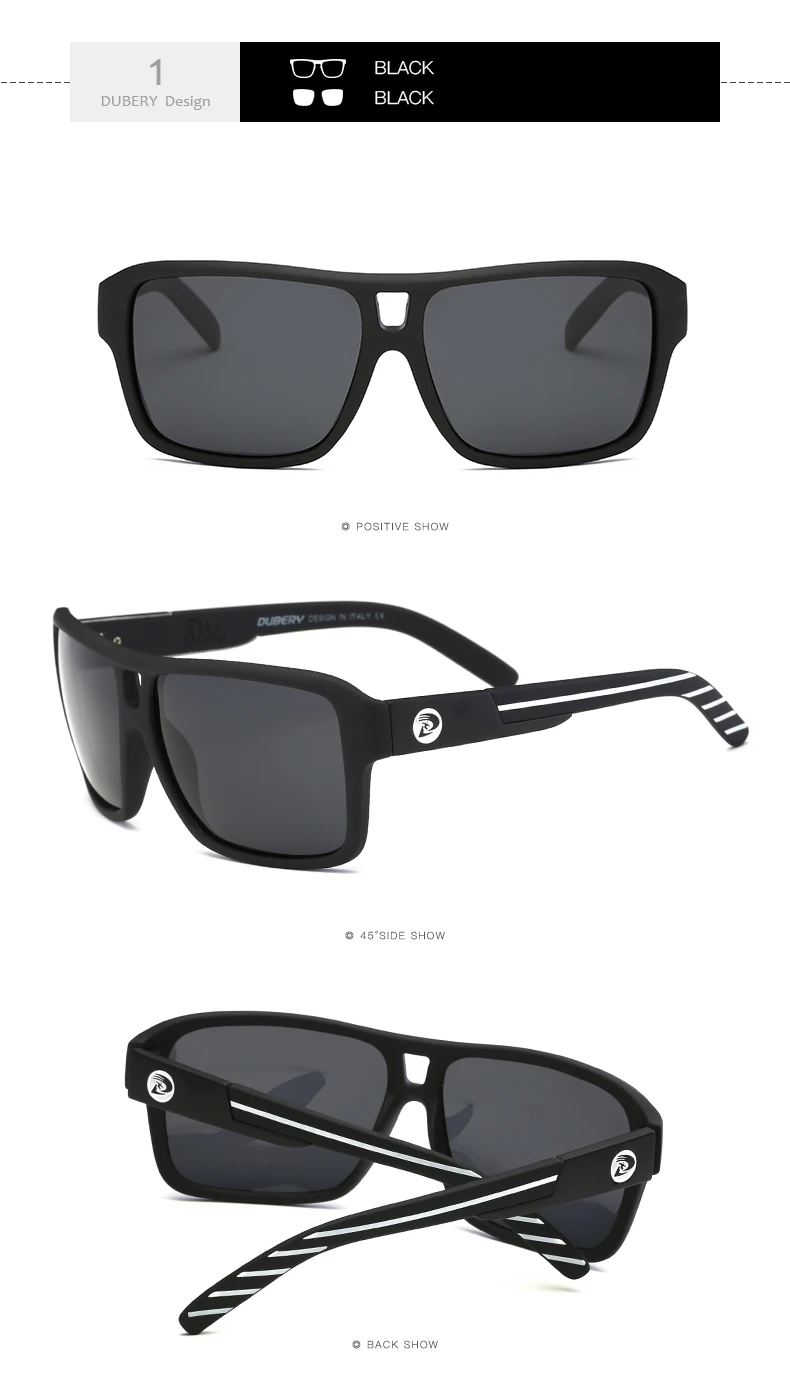 DUBERY, Мужские поляризационные солнцезащитные очки, авиационные, для вождения, солнцезащитные очки для мужчин и женщин, спортивные, для рыбалки, Роскошные, брендовые, дизайнерские, Oculos UV400