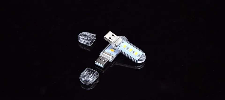 Портативный мини USB Ночной светильник 3 светодиода белый/теплый белый лампа для чтения DC 5V книжный светильник s ноутбук PC компьютер power Bank power ed