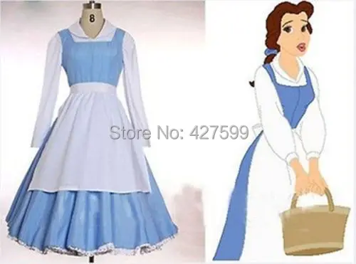 schöne und das biest belle blaue Magd cosplay belle dienstmädchen  kostüm|costume belle|cosplay costumemaid cosplay costume - AliExpress