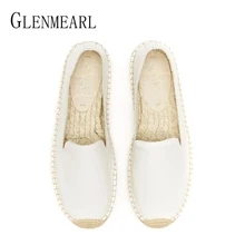 Женские лоферы; натуральная кожа; Рыбак женская обувь на плоской подошве; соломенная повседневная обувь на плоской подошве; женская летняя обувь с острым носком