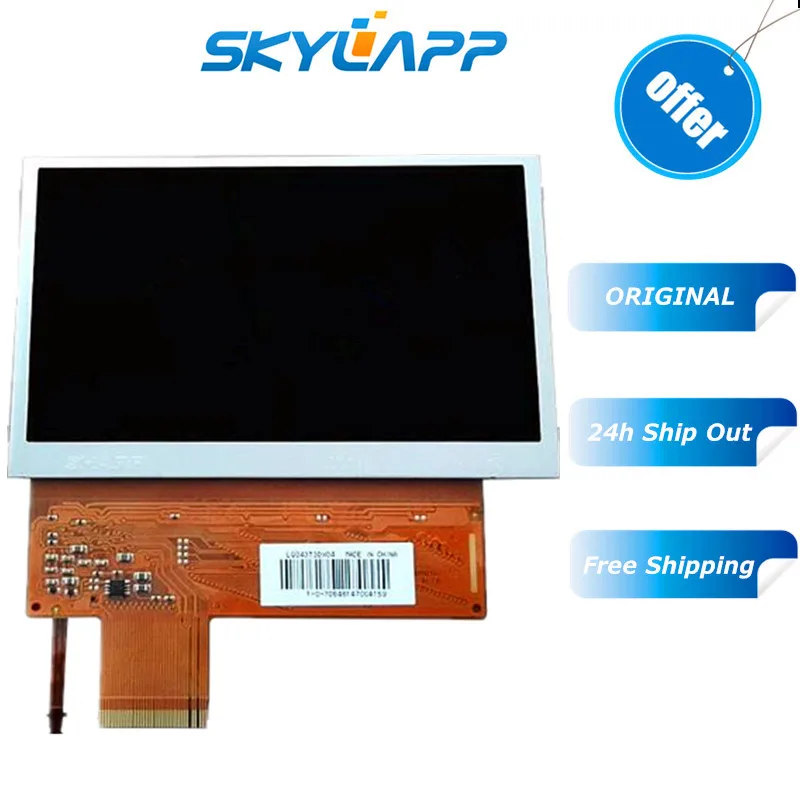 

Original 4.3''inch LCD screen for sharp LQ043T3DX04 GPS navigation LCD display screen display panel PSP PDA GPS free shipping