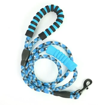 

Dog Leash Rope Double Foam Handles 1.8M Reflective Large Dog Leash Nylon Lead Pet Running Walking Leashes Mountain Climbing Rope
