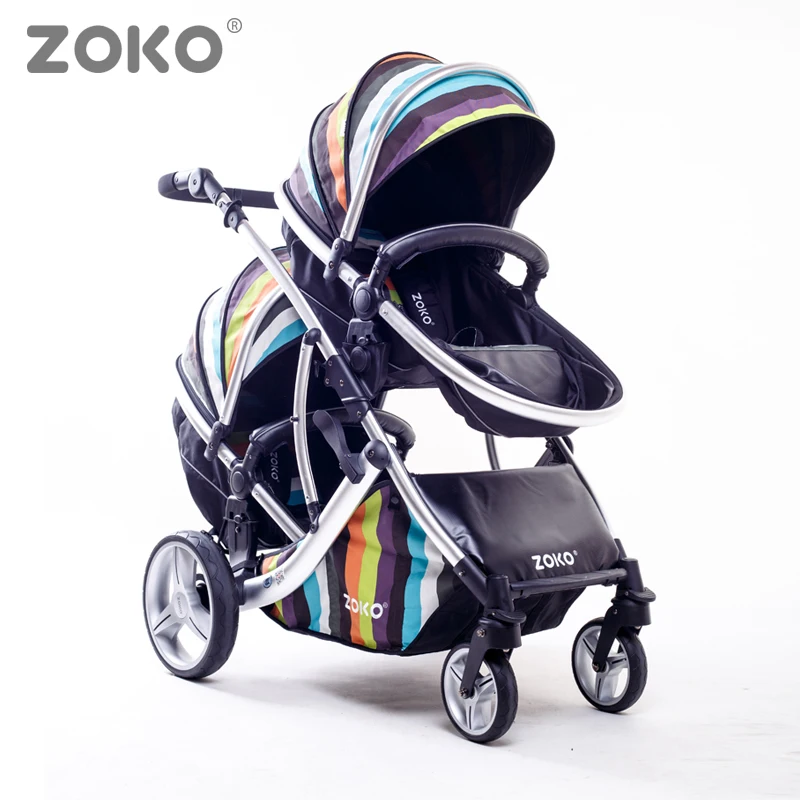 

Twins Stroller,Two Directions, Sit & Lie Down, High-qiuality, High-view, Super Suspension, Aluminum Alloy Frame, Baby Pushchair.