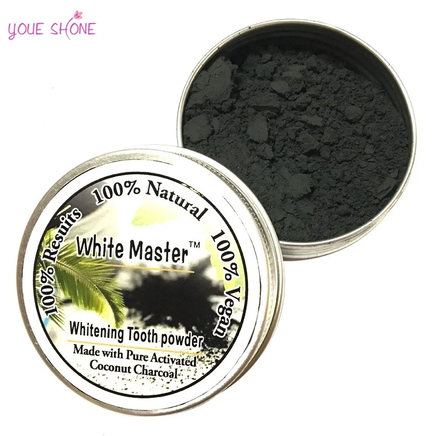 2017 Pure Tooth Powder Whitening Black Activated Charcoal Teeth Remove