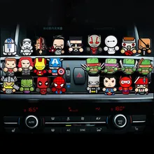Set of 4pcs 7pcs 5pcs For Avengers Star War Car outlet perfume auto Air Freshener fragrances Conditioning Vent Clip Cute Cartoon