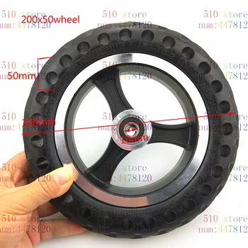 

Non inflatable wheel 200x50 soild tyre 200X50 Full Wheels Size 8X2" Tyre for Electric Scooter Wheel Chair Truck Trolley Cart