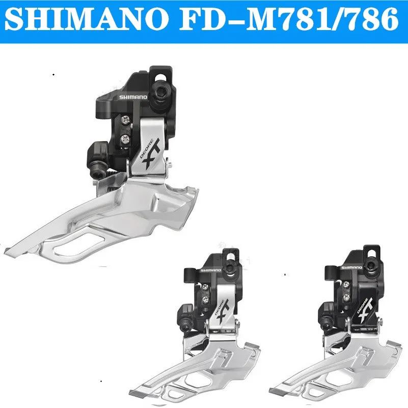 Shimano Deore XT FD M786 20 скоростей вниз качели прямое Крепление передний переключатель 2x10